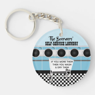 Porte-clés Porte - clé Retro Self-Service Launch Rules