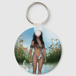 Porte-clés Porte - clé rêveur d'Indien de marcheur