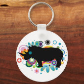 Porte-clés Porte - clé rhinocéros Abstrait (Recto)