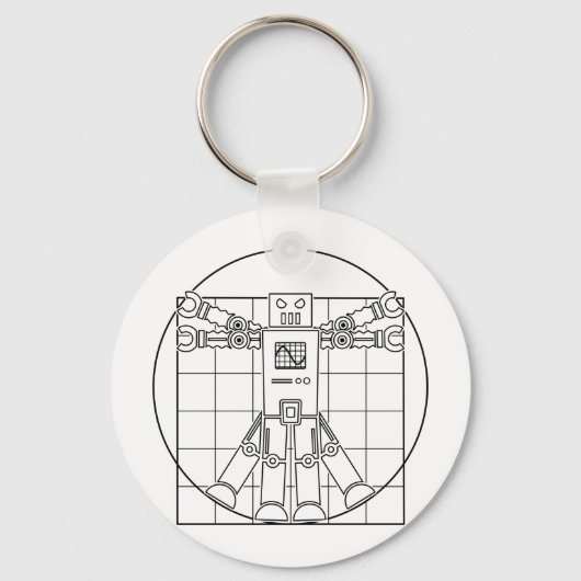 Porte-clés Porte - clé robotique Da Vinci Vitruvian (Recto)