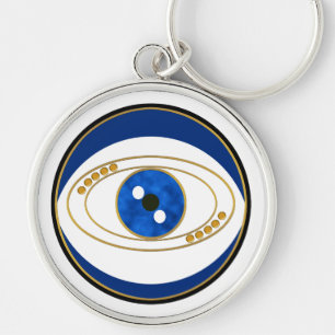 Porte-clés Porte - clé rond Evil Silver
