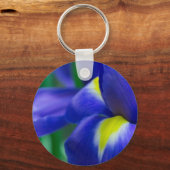 Porte-clés Porte - clé rond Iris violet (Recto)