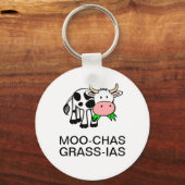 Porte-clés Porte - clé rond Moo-chas Grass-ias (Muchas Gracia (Recto)