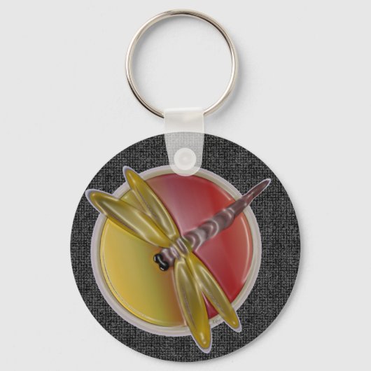 Porte-clés Porte - clé rond (noir) (Recto)