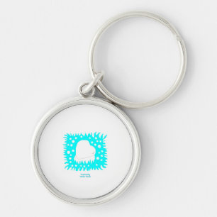 Porte-clés Porte - clé rond Premium Winter Snow Heart
