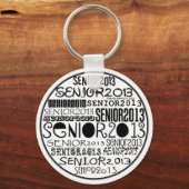 Porte-clés Porte - clé ronde senior 2013 (noir) (Recto)