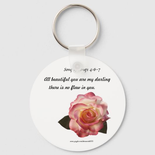Porte-clés Porte - clé rose (Recto)