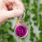 Porte-clés Porte - clé rose (main)