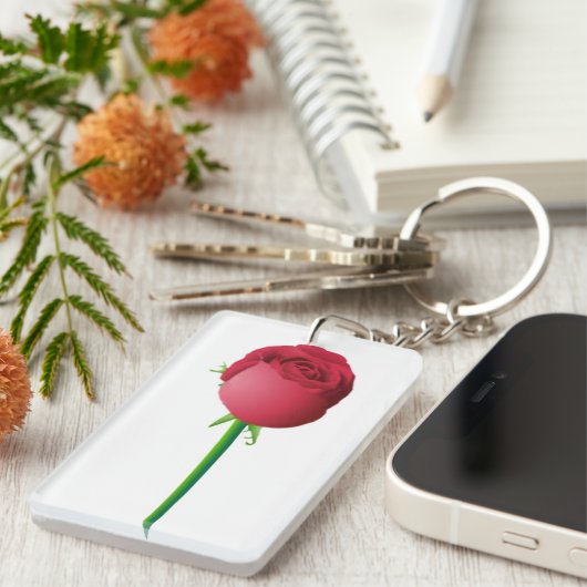 Porte-clés Porte - clé rose (Devant droit)