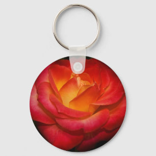 Porte-clés Porte - clé Rose à flammes