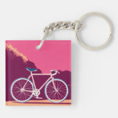 Porte-clés Porte - clé rose blanc (Dos)