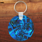 Porte-clés Porte - clé Rose bleu (Recto)