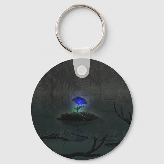 Porte-clés Porte - clé Rose bleu (Recto)