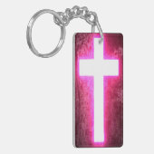 Porte-clés Porte - clé rose brillant (Devant gauche)