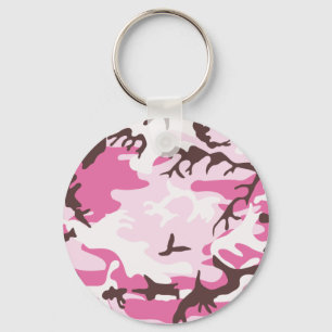 Porte-clés Porte - clé rose de camouflage
