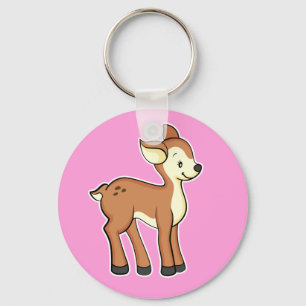 Porte-clés Porte - clé rose de cerfs communs