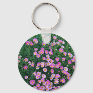 Porte-clés Porte - clé rose de gisement de fleur
