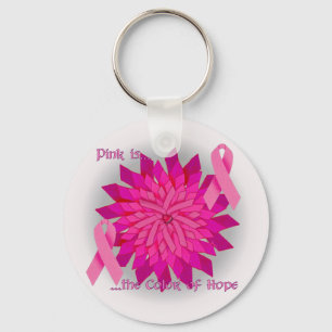 Porte-clés Porte - clé rose de ruban