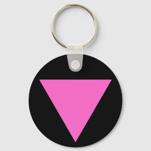 Porte-clés Porte - clé rose de triangle