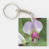 Porte-clés Porte - clé rose doux pois (Devant)