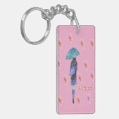 Porte-clés Porte - clé rose doux Sakura Printemps classique (Devant gauche)