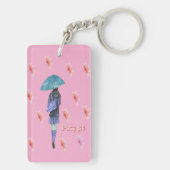 Porte-clés Porte - clé rose doux Sakura Printemps classique (Dos)