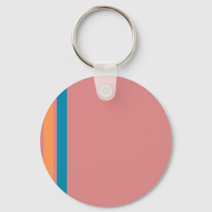 Porte-clés Porte - clé rose et rayures