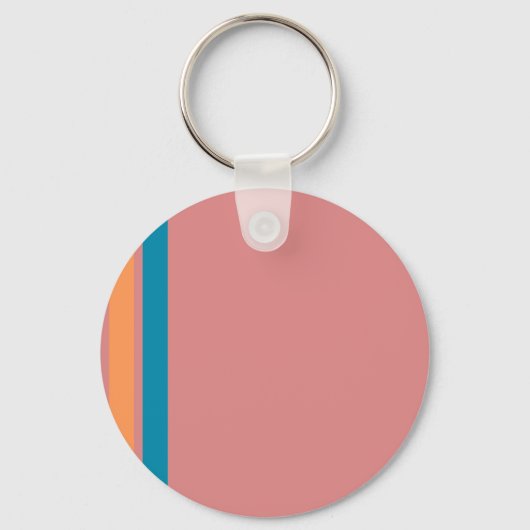 Porte-clés Porte - clé rose et rayures (Recto)
