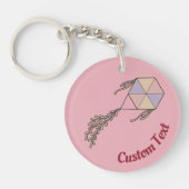 Porte-clés Porte - clé rose Icône Kite (Devant)