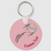 Porte-clés Porte - clé rose Icône Kite (Recto)