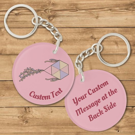 Porte-clés Porte - clé rose Icône Kite