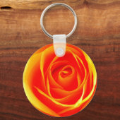Porte-clés Porte - clé Rose jaune-orange (Recto)