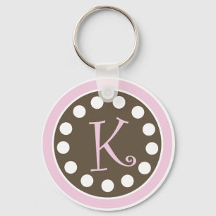 Porte-clés Porte - clé rose "K " de chocolat