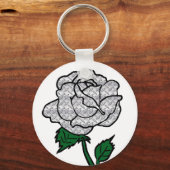 Porte-clés Porte - clé rose métallique (Recto)
