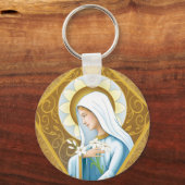 Porte-clés Porte - clé Rose mystique (Recto)