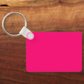 Porte-clés Porte - clé rose néon - Balise personnalisable (Verso)