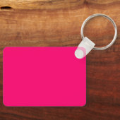 Porte-clés Porte - clé rose néon - Balise personnalisable (Recto)