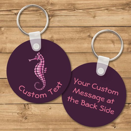 Porte-clés Porte - clé rose Seahorse