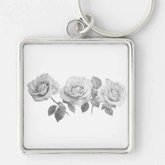 Porte-clés Porte - clé Rose Silverpoint (Devant)