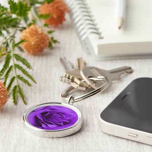 Porte-clés Porte - clé Rose violet (Côté)