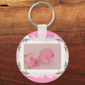 Porte-clés Porte - clé Rosebud...Faveur de mariage (Recto)