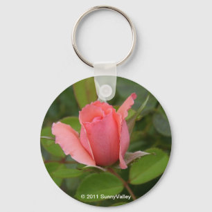 Porte-clés Porte - clé : Rosebud rose précieux
