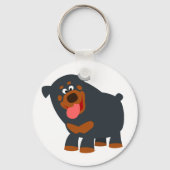 Porte-clés Porte - clé Rottweiler de dessin joli (Recto)