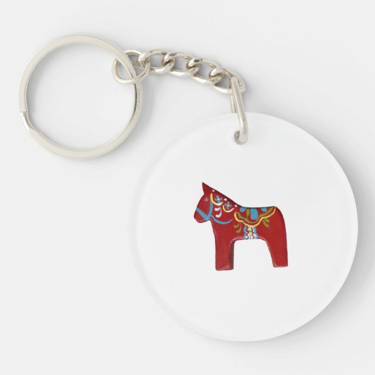 Porte-clés porte - clé rouge, blanc et bleu (Devant)