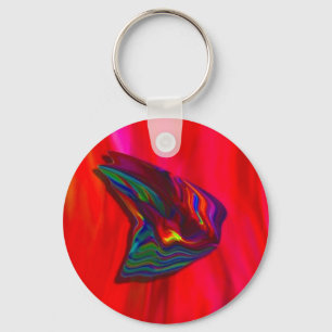 Porte-clés Porte - clé rouge de papillon