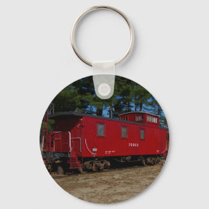 Porte-clés Porte - clé rouge et orange Caboose