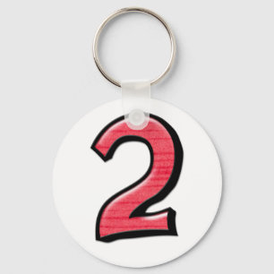 Porte-clés Porte - clé rouge Silly Numéro 2