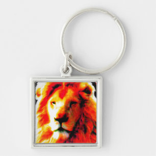 Porte-clés Porte - clé rouge tête de lion