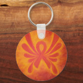 Porte-clés PORTE - CLÉ ruban orange MS (Recto)