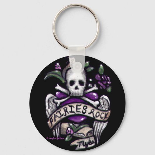Porte-clés porte - clé "Sadie" Skull Punk (Recto)